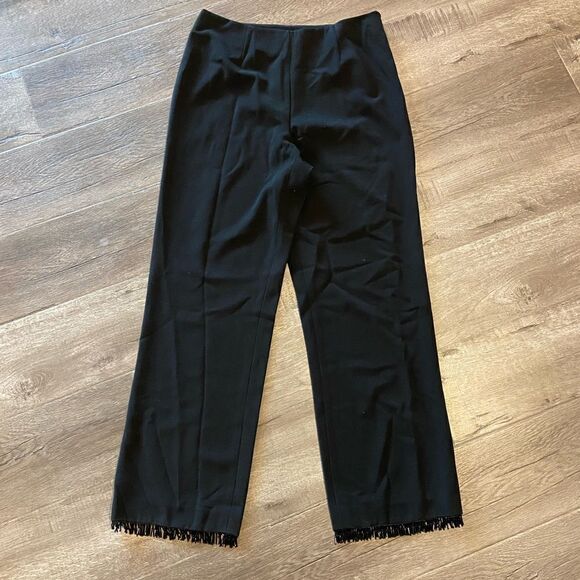 Alfani Black Trousers with Fringe - Picture 1 of 3